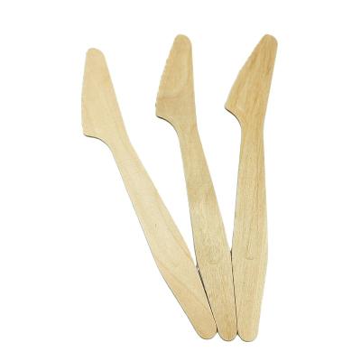 China Wooden Tableware Eco - Friendly Product Processing Disposable Wooden Cutlery Handle Toddler Knife And Spoon for sale