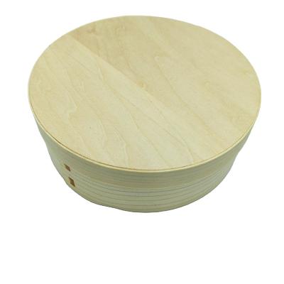 China Disposable Disposable Wood Opens Wooden Boxes Wall Signs Wooden Round Box for sale