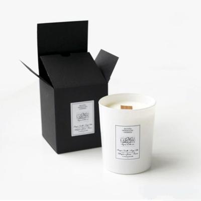 China Custom Recycled Materials Private Label Color Foldable Cardboard Box Printing Candle Packaging Boxes for sale