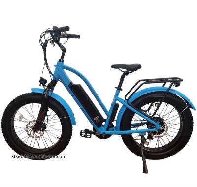 China City Ebike 48V 500W Beach Cruiser 2 Seat Fat Bike Electric Bicycle Aluminum Alloy Color Customization 24Inch Step for sale