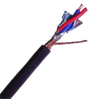 China Overhead Cable 2 Core Pair Shielded Wire Type Stranded OD6.5 Shielded Control Signal Transmission RVVPS Cable for sale