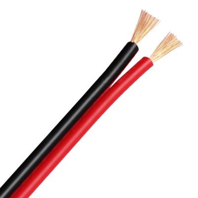China Overhead AC and DC Power Cord 1.5Mm 2 Core Red and Black Speaker Electrical Wire 300V Parallel Cable for sale