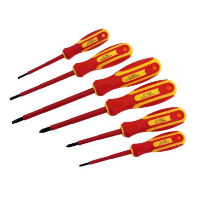 China Comfortable Handle High Quality Eectrician VDE 1000v Insulated Insulation Screwdriver Set Household Electrical Test Pen for sale