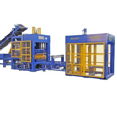 China Building Material Shops 1 QT8-15 Automatic Concrete Cement Block And Brick Machine Making / Casting Machine for sale