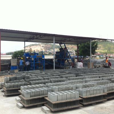 China Construction works QT5-15Semi-automatic concrete brick making machine for sale