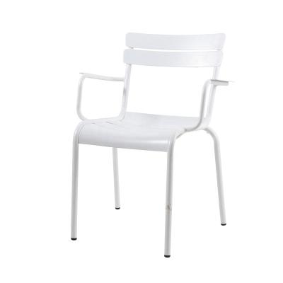 China Luxemburgish Antique Furniture Modern Aluminum Italian Metal Chair Outdoor Garden Chair for sale