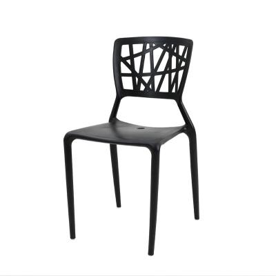 China Wholesale Stackable PP Chair Colorful Plastic Stackable Outdoor Dining Garden Chair for sale