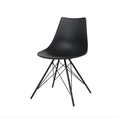China Large Original Design Restaurant High Quality Plastic With Metal Legsdinning pp Plastic Chairs for sale