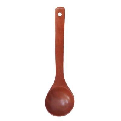 China TAOTAOJU Natural Viable Kitchen Cooking Necessary Supplies Ebony Material Spoon Wooden Kitchenware Black Convenient for sale