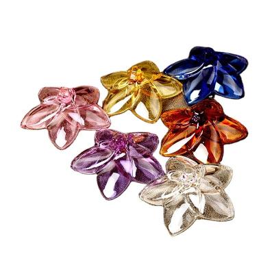 China China New Arrival White Sizes Crystal Glass Christmas Starfish Flower Ornaments Multiple Execution Fine Low MOQ for sale
