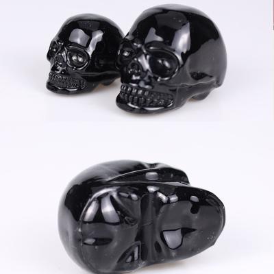 China China Direct Sales Standard Transparent Eco - Friendly Crystal Glass Halloween Skull Ornaments for sale
