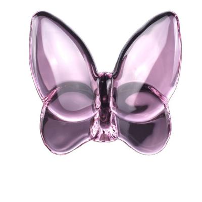 China China Mini Hot Sale New Design Colorful Butterfly Shape High Quality Decorative Crystal Animals For Home Decoration for sale