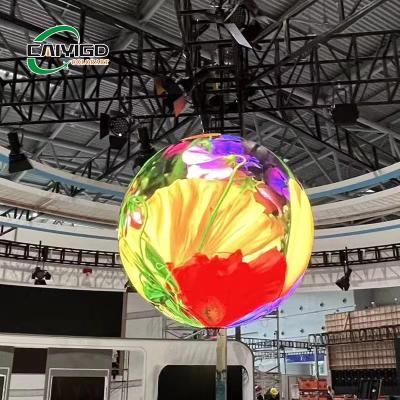 Κίνα Σφαιρική δημιουργική οθόνη LED 360 μοίρες οπτική γωνία σφαίρα σφαίρα LED οθόνη προς πώληση