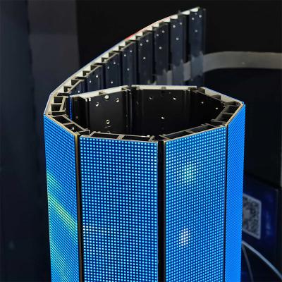 China Display LED giratorio P1.25 P2.6 P3.91 Tasa de actualización 3840Hz/1920Hz Pantalla de piso interactiva flexible en venta