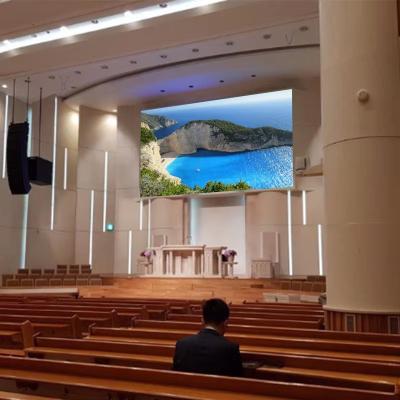 Κίνα Εγκατεστημένο εσωτερικό διαφημιστικό LED οθόνη οθόνης P1.25 P2 P2.5 Indoor LED Video Wall For Church προς πώληση