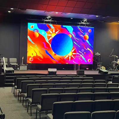 China Fixed Interior Advertising LED Screen Panel P1.25 P2 P2.5 Indoor LED Video Wall For Church for sale
