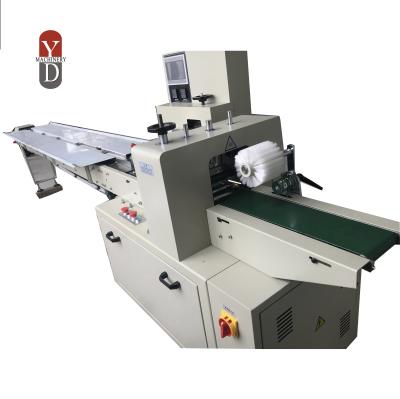 China Multifunctional 450C Factory Price Pillow Type Food Packing Machine For Bread Toothbrush Disposable Surgical Biscuits Cake Cake for sale