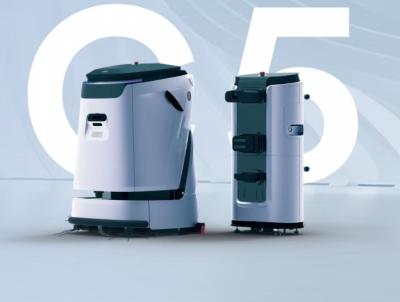 China Large Area Clean Commercial Robot Floor Cleaner With 90L Big Water Tank 2000sqm/h for sale