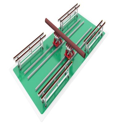 China Construction works Pipe side trolley conveying system (Double-screw type) for sale