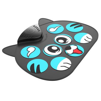 China Electronic Roland Drum Kit Silicone Cat Shape Drum Up To 9 Pads For Kids Age 3+ for sale