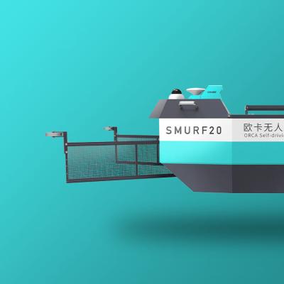 China Intelligenter Teich-Reinigungsroboterboot ausführliche Tiefenübersichtsausrüstung USV 2.51*1.56*1.05m zu verkaufen