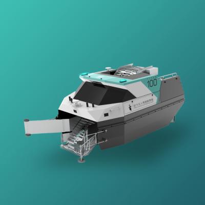 Chine Moissonneuse électrique 430kg de l'eau de robot de bateau de coupe d'herbe de l'eau de 2 éjecteurs à vendre