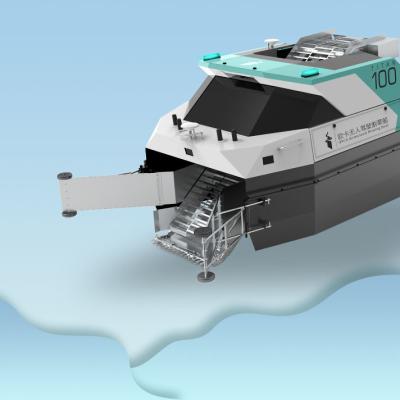 Chine Moissonneuse bleu vert en aluminium ORCAUBOAT d'herbe de l'eau pendant la vie de batterie intérieure du lac 8hours à vendre