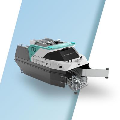 Chine TITAN100 a touché le bateau de coupe d'herbe de l'eau pour la plante aquatique fauchant la charge 100kg à vendre