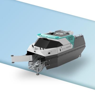 China Barco Driverless da ceifeira da planta aquática de USV para o lago Colheita da grama da água à venda
