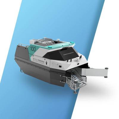 China Wasser-Unkraut-Ausschnitt-Boots-Fluss-Oberflächenreinigungsroboter der Aluminiumlegierungs-USV ASV zu verkaufen