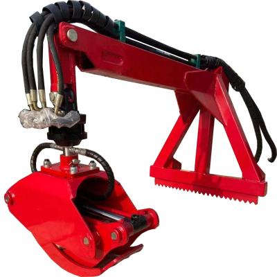 China Construction works Hydraulic Log Skidding Grapple Tractor Mounted for sale