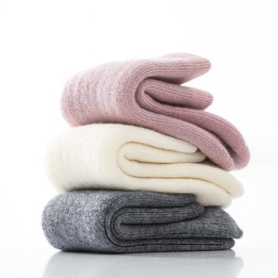 China Breathable WUYANG wholesale Kids solid children wool socks characters baby socks custom logo socks cute breathable for sale