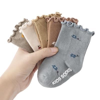 China Breathable WUYANG wholesale Kids cotton cartoon children socks characters baby socks custom logo socks cute breathable for sale