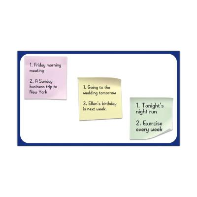 China Double Sides Soft Magnetic Whiteboard Removable Sticky Display Memo Board for sale