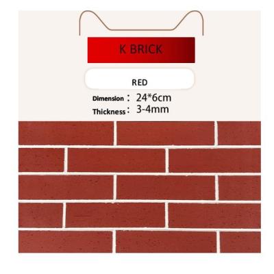 China Modern Factory price wholesale durable K brick flexible tile manufacturer for interior & exterior wall or ceiling decoration for sale