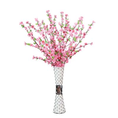 China Artificial flowers peach blossom simulation flower for wedding home decor 100cm decoration flowers for sale
