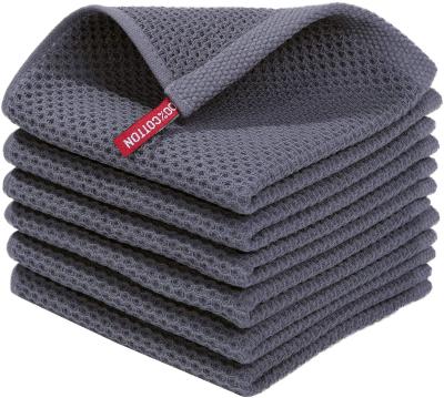 China Compressed 100%cotton walf amazon hot sale kitchen towel set 6 pieces for sale