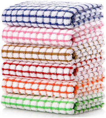 China Kitchen Kitchen Towel, 16 inch x 25 inch (40.6 x 63.5 cm) Cotton Kitchen Towel and Dishcloth Bulk Set, 6 Piece Dish Towel Set for Drying for sale