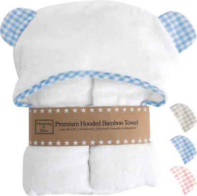 China Eco-Friendly 100% Natural Bamboo Baby Towel Hooded Ultra Soft Baby Bath Towel Baby Gift for sale