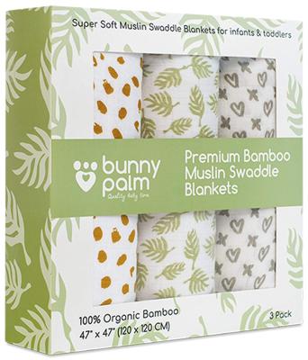China PORTABLE wrap organic muslin blanket bamboo for baby, set of 3 wraps for boys and girls, softly wrapping receiving sleep blankets for sale