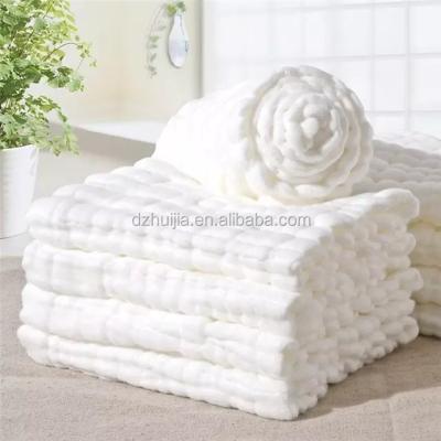 China 47'x47'super Aden 3layers Custom Made Wholesale Soft Cotton Muslin Boy and Girl Baby Wrap Blankets for sale