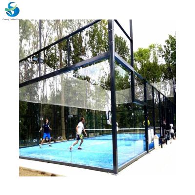 China Easy To Install New Heavy Duty Mesh Protects Close Cost With Padel Tennis Court Screen Panel Surface 360 Regulations Padel Tennis Court Net for sale
