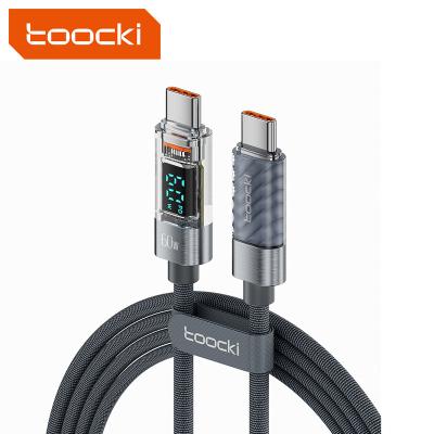 China Wholesale Toocki 60W Fast Charging Data Cable 60W Adjustable Braided Type C High Speed Adjustable Braided Type C Led Digital Display for sale