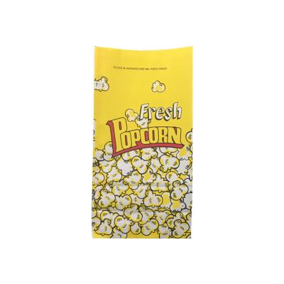 China Greaseproof Recyclable Biodegradable Paper Bag Bakery Paper Packaging Bag Flat Bottom Bread Packaging Bag for sale