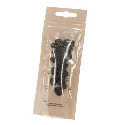 China Custom Security Logo Small Pockets Three Side Sealed Pouch Bag For Accessories for sale