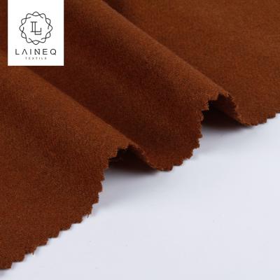 China 50% plain STOCK polyester and 50% wool fabrics for men's overcoats for sale