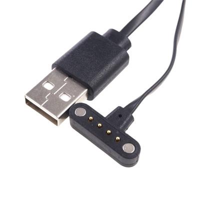 China T Form Spring Loaded Pogo Pin 4 Pin Connector 3.0 Mm Pitch T Form Data Transfer 80cm For Smart Watch 4 Pin Magnetic Charging Cable for sale