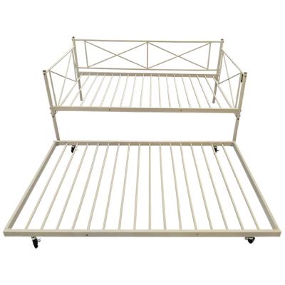 China Easy Assembly Metal Frame Sofa Bed Loft Twin Daybed With Caster Frame Set for sale