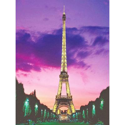China Modern Paris Tower in Night Round or Square Diamond Embroidery Kits Full Drill Decoration DIY Gift Diamond Painting for sale