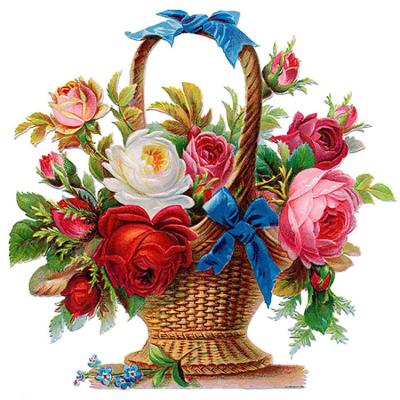 China Modern DIY Diamond Painting Flower Basket Full Round Or Square Stitch Kits Cross Stitch Diamond Embroidery Diamond Drill Home Decoration Gift for sale